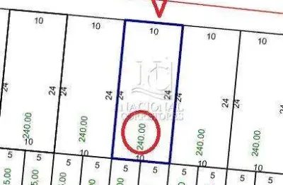 Terreno à venda, 240 m² por r$ 340.000,00 - jardim santo andré - santo andré/sp