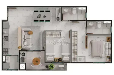 Apartamento à venda, 3 quartos, 1 suíte, 2 vagas, parque das nações - santo andré/sp