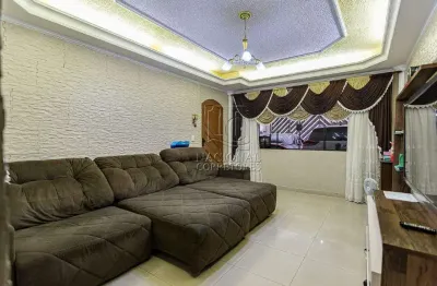 Este lindo sobrado para venda no bairro jardim itapoan santo andré-sp ,