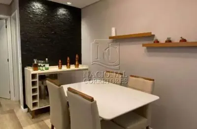 Apartamento com 59m², 2 dormitórios, com sacada gourmet – bangu, santo andré