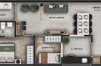 Cobertura sem condomínio à venda, 2 quartos, 1 suíte, 1 vaga, jardim bela vista - santo andré/sp