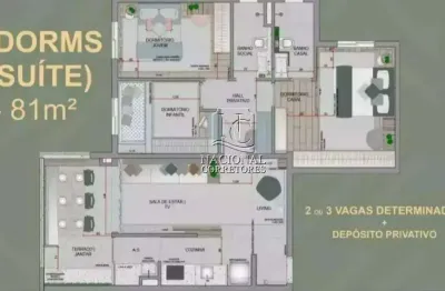 Apartamento à venda, 3 quartos, 1 suíte, 2 vagas, santa paula - são caetano do sul/sp