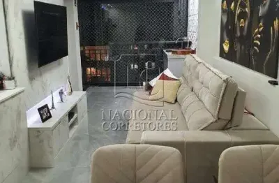 Apartamento com 3 dormitórios à venda, 74 m² -bairro campestre - santo andré/sp