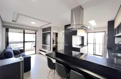 Apartamento com 49m², 1 dormitório e 2 vagas de garagem para locação no condomín