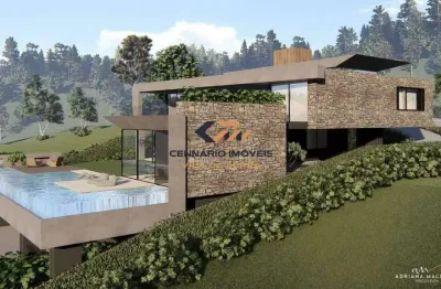 lote no Vila Del Rey com 3.400m2 é um belo riacho nos fundos, com uma casa construída de 260m2 com ITBI possibilitando financiamento do terreno.