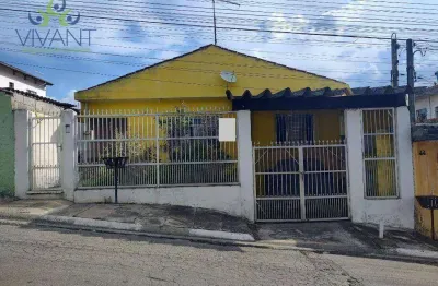 Casa com 2 dormitórios, com terreno na parte do fundo - à venda, 121m² por R$ 450.000 - Parque Residencial Casa Branca - Suzano/SP