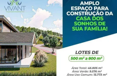 Terreno para Chácara em Condomínio à venda, 511 m² por R$ 434.554 - Itapema - Guararema/SP