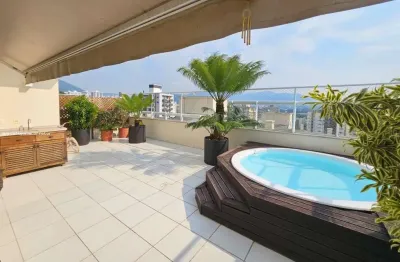 Cobertura horizontal para venda em florianópolis, itacorubi, 3 dormitórios, 3 suítes, 4 banheiros, 4 vagas