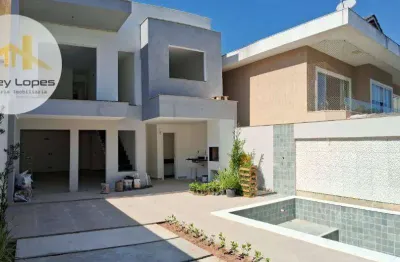 Casa com 5 dormitórios sendo 4 suítes, com piscina, à venda, 196 m² por r$ 1.099.000 - pechincha - rio de janeiro/rj