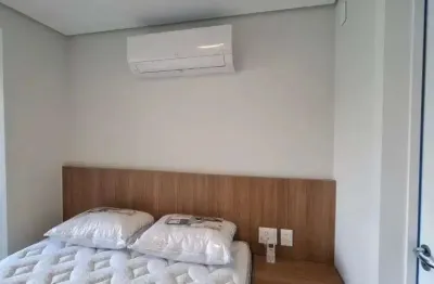 Studio mobiliado com ar condicionado e primeira locação na Vila Clementino