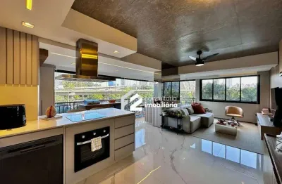 Apartamento com 1 dormitório, 82 m² - venda por R$ 1.740.000 ou aluguel por R$ 10.583/mês - Brooklin Novo - São Paulo/SP