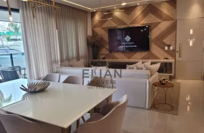 Apartamento de 3 suítes no Jardim Petrópolis, Cuiabá-MT: 165m², sala ampla e 2 vagas de garagem!