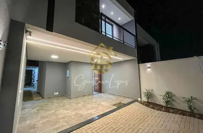 CASA MODERNA E TECNOLÓGICA COM 3 QUARTOS, ESPAÇO GOURMET E INFRAESTRUTURA COMPLETA 161m  DE CONFORTO