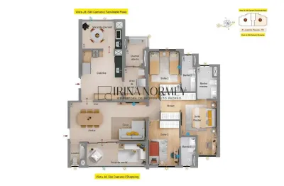 Passione patriane - apartamento á venda 3 suites no bairro jardim são caetano, são caetano do sul/sp