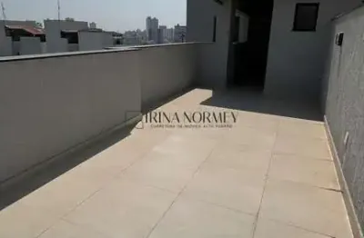 Cobertura á venda 2 dormitorios sendo 1 suite no bairro santa maria, santo andré/sp