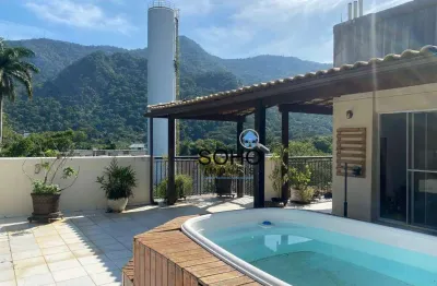 Cobertura com 4 dormitórios à venda, 234 m² por r$ 990.000,00 - jacarepaguá - rio de janeiro/rj