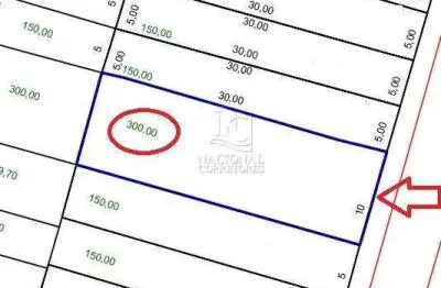 Terreno à venda, 300 m² por r$ 620.000,00 - utinga - santo andré/sp