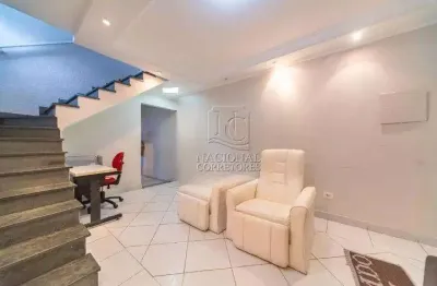 Sobrado com 4 dormitórios para alugar, 172 m² por r$ 4.556,36/mês - vila aquilino - santo andré/sp