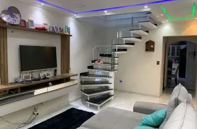 Sobrado à venda, 3 quartos, 1 suíte, 2 vagas, jardim primavera - mauá/sp