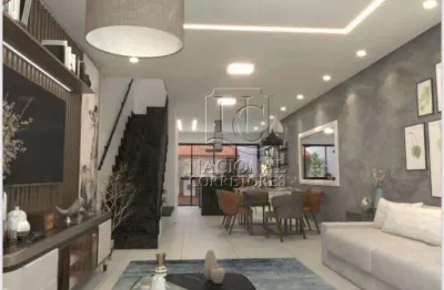 Sobrado com 3 dormitórios à venda, 150 m² por r$ 895.000,00 - parque das nações - santo andré/sp