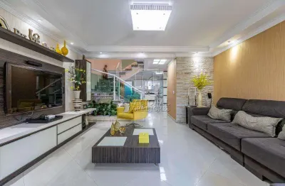 Sobrado com 3 dormitórios à venda, 298 m² por r$ 1.780.000,00 - vila assunção - santo andré/sp