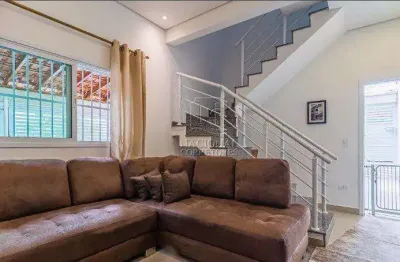Sobrado com 2 dormitórios à venda, 91 m² por r$ 560.000,00 - jardim santo alberto - santo andré/sp