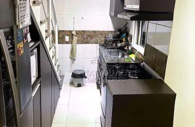 Cobertura com 2 dormitórios à venda, 80 m² por r$ 390.000,00 - vila junqueira - santo andré/sp