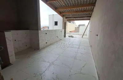 Cobertura com 2 dormitórios à venda, 104 m² por r$ 580.000,00 - parque jaçatuba - santo andré/sp