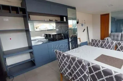 Cobertura com 2 dormitórios à venda, 100 m² - jardim paraíso - santo andré/sp