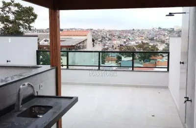 Cobertura n°7 fundos sem condomínio e com elevador no bairro jardim das maravilhas em santo andré.