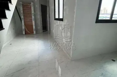 Cobertura com 2 dormitórios à venda, 80 m² por r$ 399.000,00 - casa branca - santo andré/sp