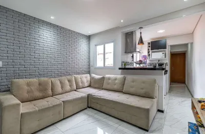Cobertura com 2 dormitórios à venda, 110 m² por r$ 586.000,00 - vila scarpelli - santo andré/sp