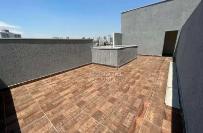 Cobertura com 2 dormitórios à venda, 77 m² - parque das nações - santo andré/sp