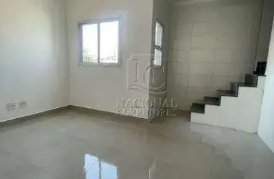 Cobertura à venda, 90 m² por r$ 490.000,00 - vila são pedro - santo andré/sp