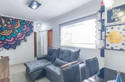 Cobertura com 2 dormitórios à venda, 98 m² por r$ 450.000,00 - jardim santo antônio - santo andré/sp