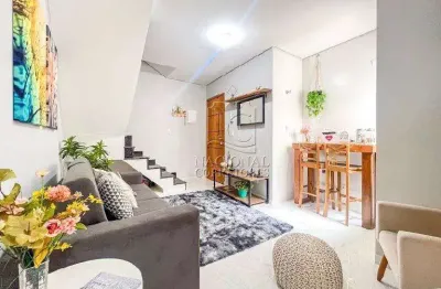 Cobertura com 2 dormitórios à venda, 88 m² por r$ 380.000,00 - vila guarani - santo andré/sp