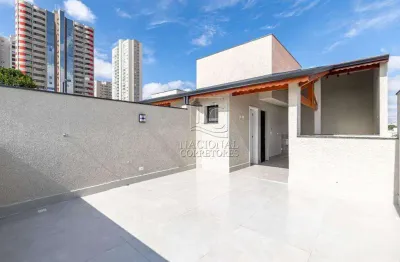 Cobertura com 2 dormitórios à venda, 100 m² por r$ 590.000,00 - campestre - santo andré/sp