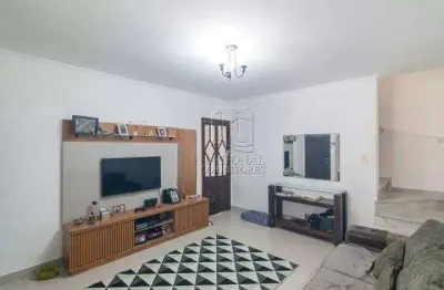 Sobrado à venda, 3 quartos, 1 vaga, vila scarpelli - santo andré/sp