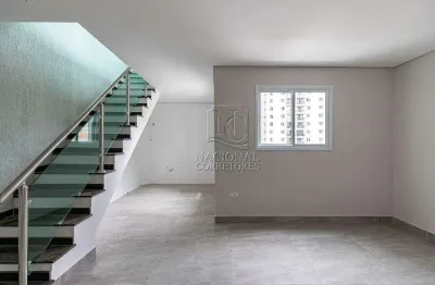 Cobertura com 2 dormitórios, 114m² - venda por r$ 580.000,00 - vila valparaíso - santo andré/sp