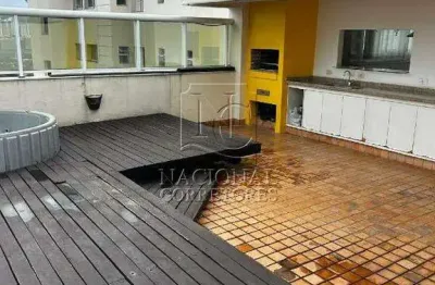 Cobertura para aluguel, 3 quartos, 3 suítes, 4 vagas, jardim - santo andré/sp