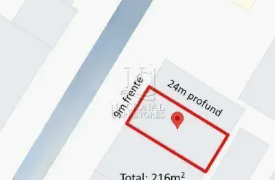 Terreno ideal para construção, 216m² - vila scarpelli, santo andré.