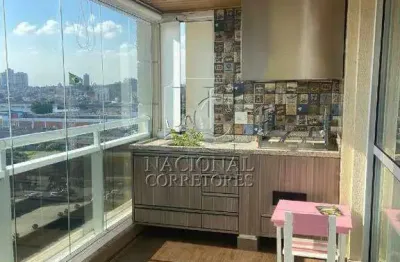 Apartamento com 3 suítes à venda no condomínio paris – centro de santo andré