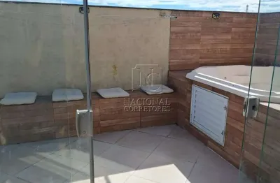 Cobertura sem condomínio à venda, 3 quartos, 1 suíte, 2 vagas, jardim santo antônio - santo andré/sp