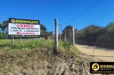 Oportunidade terreno totalmente linear 1.309m² - são pedro da aldeia/rj