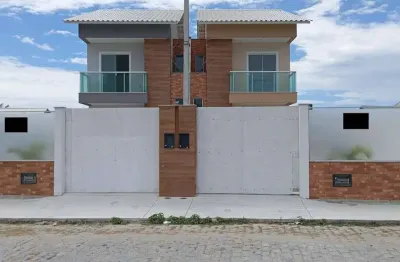 Casa dulpex com 04 quartos em construção à venda, foguete - cabo frio/rj