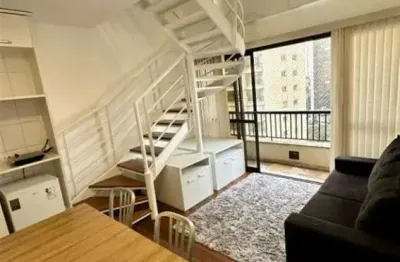 Apartamento com 1 dormitório para alugar, 45 m² por R$ 5.366,00/mês