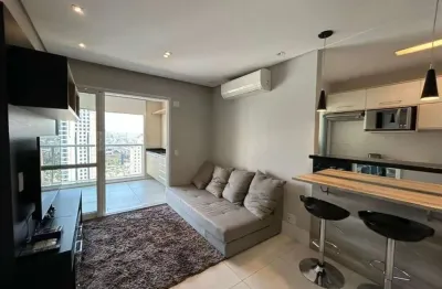 Apartamento no Brooklin, 51m de area util, um dormitorio, uma vaga de garagem, totalmente mobiliado !