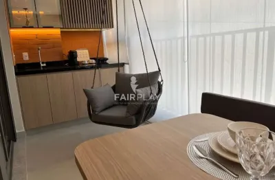 Apartamento 1 domitório, 44 m², 1 vaga de garagem - MOBILIADO - Jardins