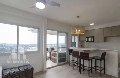 Rr6946 apartamento mobiliado 48m² condomínio acqua park - oportunidade - 1 dorm 1 vaga - barueri sp - ótima localização - green valley - alphaville