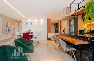 Rr7456 apartamento mobiliado 110m² condomínio parc athenee - oportunidade - 3 dorms 2 vagas - barueri sp - ótima localização - alphaville
